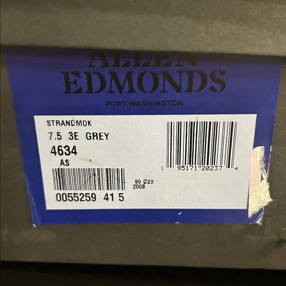 Allen Edmonds Mens Strandmok Oxford Slate 7.5 3E